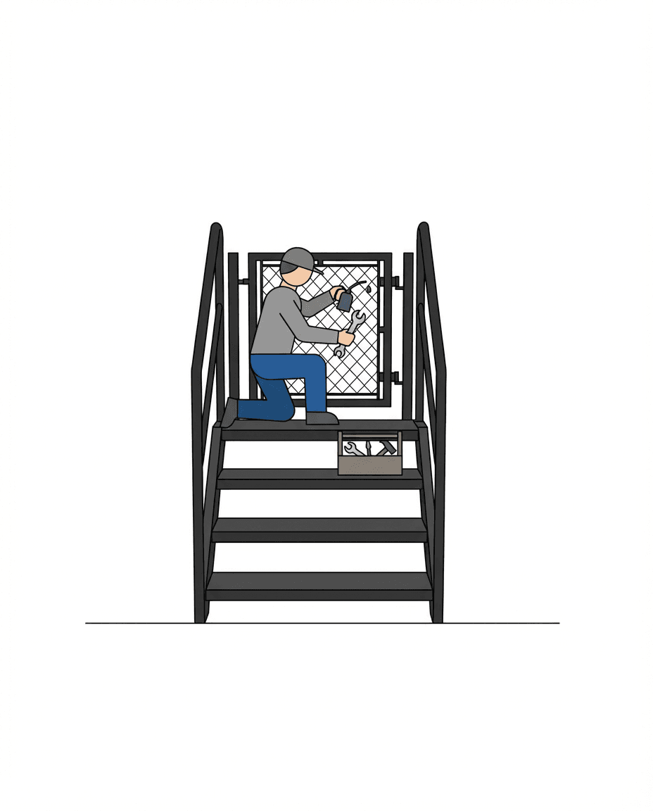 Vedlikehold og reparasjon av gjerde og porter – service og support